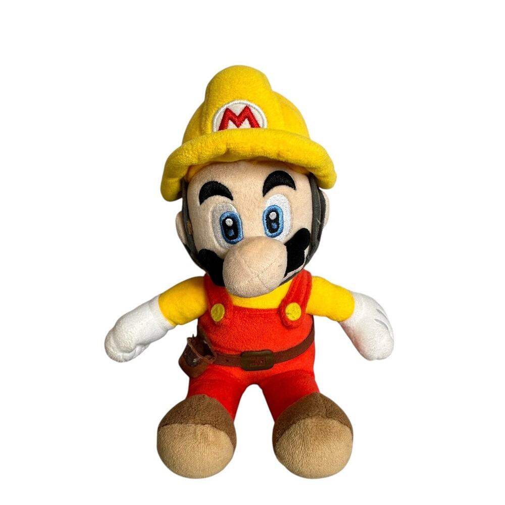 Super Mario Maker 2 Builder Mario 9.5 inch Plush Little Buddy